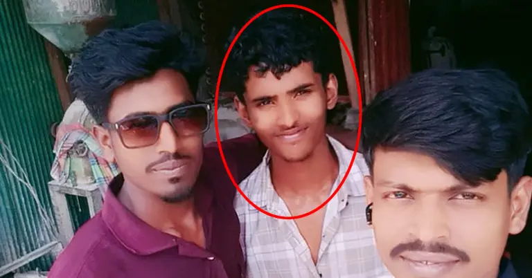 নিহত যুবক মাসুদ (লাল বৃত্ত দ্বারা চিহ্নিত)